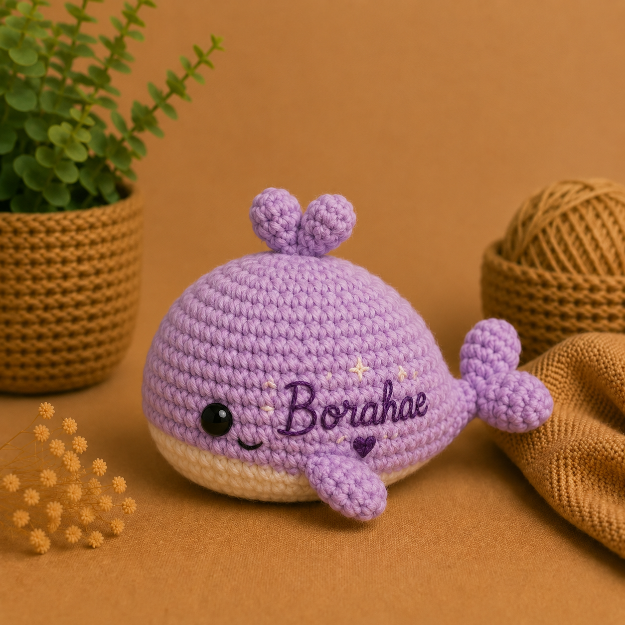 Borahae Whale – Pluszak Handmade Inspired by BTS